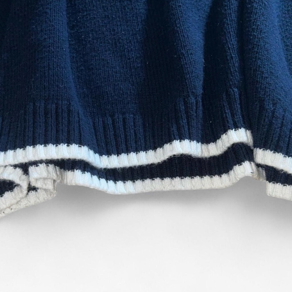 Sincerely Jules Navy Blue Sports Sweater - Small - Picture 4 of 4
